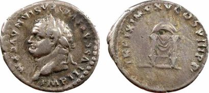MONNAIES ANTIQUES Titus, denier, Rome, 80. TB+ 19,0 mm 3,15 g. Argent C.311 RIC.24b...