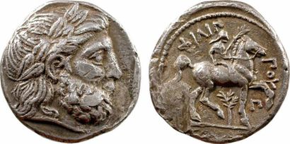 MONNAIES ANTIQUES Macédoine, Philippe II, tétradrachme, Amphipolis, 323-315 av. J.-C.....