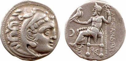 MONNAIES ANTIQUES Macédoine, Alexandre le Grand, drachme, Colophon, c.310-301 av....