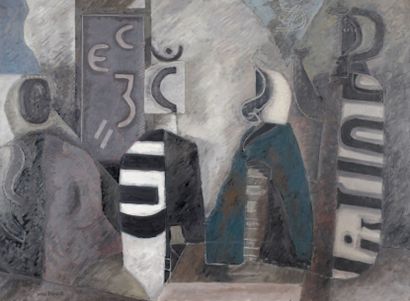Max PAPART (1911-1994) Les femmes d'Alger, 1975 Huile sur toile, signée en bas à...