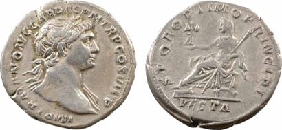 null Trajan, denier, Rome, 112-114 A/IMP TRAIANO AVG GER DAC P M TR P COS VI P P...