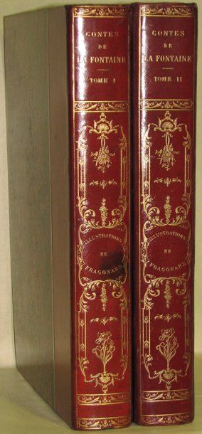 LA FONTAINE (Jean de). Contes. Avec illustrations de Fragonard. Réimpression de l'édition...