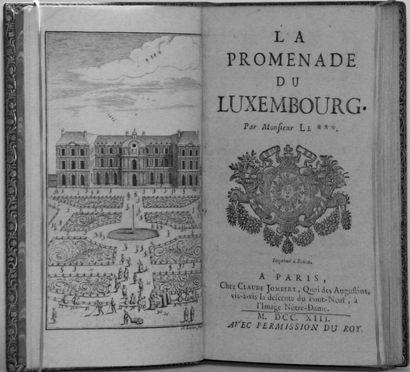 [MAILLY (Chevalier de)]. Promenade du Luxembourg par M. Le ***. Paris, Jombert, 1713,...