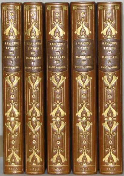 RABELAIS (François). Les Cinq Livres. Publiés avec des variantes et un glossaire...