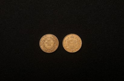 null Deux pieces 20 francs or (France et Belgique)