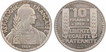 null IIIe République, essai de 10 francs par Turin, grand module, 1929/1939 Paris

A/REPUBLIQUE...