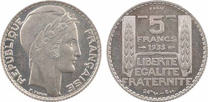 null IIIe République, essai de 5 francs Turin aux mesures, 1933 Paris

A/REPUBLIQVE...