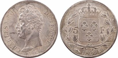 null Charles X, 5 francs 1er type, 1826 Strasbourg

A/CHARLES X ROI - DE FRANCE.

Tête...