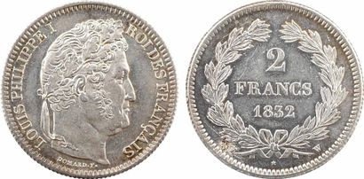 null Louis-Philippe Ier, 2 francs, 1832 Lille

A/LOUIS PHILIPPE I - ROI DES FRANÇAIS

Tête...