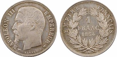 null Second Empire, 1 franc tête nue, 1854 Paris

A/NAPOLEON III - EMPEREUR

Tête...