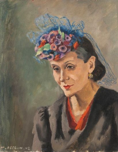 Maurice ASSELIN (1882 - 1947) Maurice ASSELIN (1882 - 1947)

Portrait au chapeau...