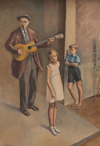 Maurice ASSELIN (1882 - 1947) Maurice ASSELIN (1882 - 1947)

Homme à la guitare et...