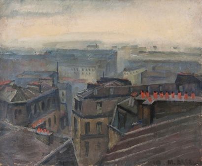 Maurice ASSELIN (1882 - 1947) Maurice ASSELIN (1882 - 1947)

Les toits de Paris 

Huile...