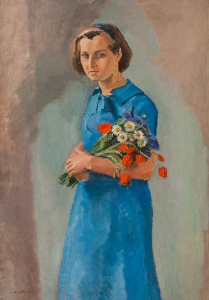 Maurice ASSELIN (1882 - 1947) Maurice ASSELIN (1882 - 1947)

Femme à la robe bleue...