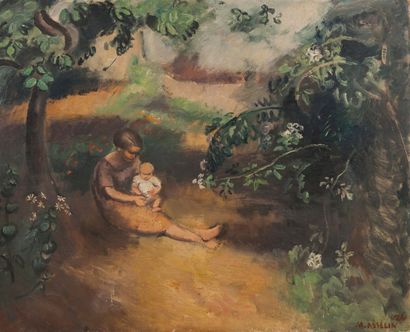 Maurice ASSELIN (1882 - 1947) Maurice ASSELIN (1882 - 1947)

Femme et bébé dans un...