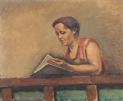 Maurice ASSELIN (1882 - 1947) Maurice ASSELIN (1882 - 1947)

Jeune femme à la lecture

Huile...