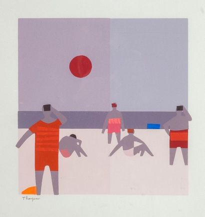 null Michel THOMPSON (1921-2007)

Jeux sur la plage

Découpage sur fond gouaché.

Signé...