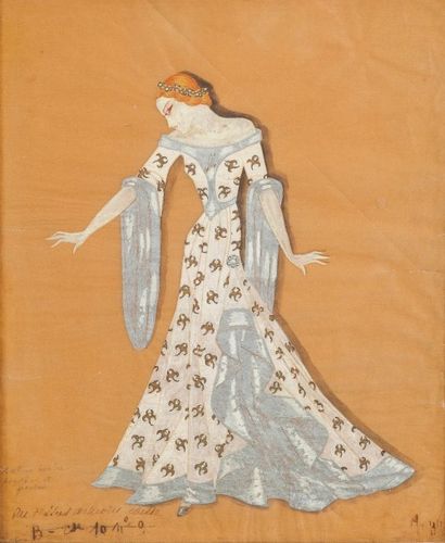 null Ecole MODERNE, première moitié du XXe siècle

Projet de costume

Gouache et...