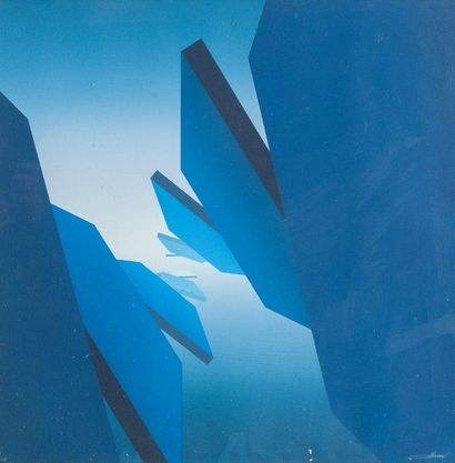 null Jean ALLEMAND (Né en 1948)

Géométrie spatiale en bleu

Pochoir 

Epreuve d’artiste

A...