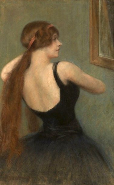 null Pierre Carrier-Belleuse (1851-1932)

La ballerine

Pastel

Signé en bas à gauche

100...