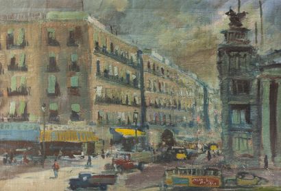 null Attribué à Lucien Adrion (1889-1953)

Rue en Espagne

Huile sur toile