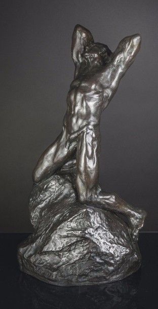 null Alfredo PINA (1883-1966)

Homme tourmenté

Epreuve en bronze à patine brune,...