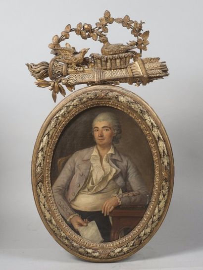 null ECOLE FRANÇAISE, vers 1780

Portrait de Pierre Marie MORIN

Représenté assis,...