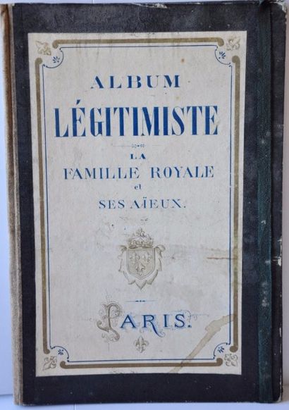 null POCHETTE LEGITIMISTE cartonnée (288x197 mm) - « ALBUM LEGITIMISTE - La Famille...