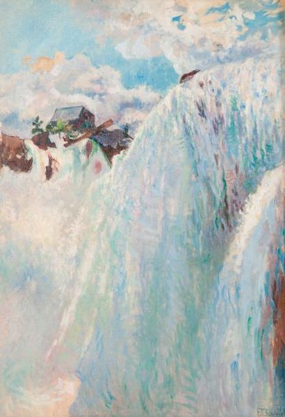 null Francis Brook Chadwick (1850-1943)

Niagara's falls

Huile sur toile, signée...