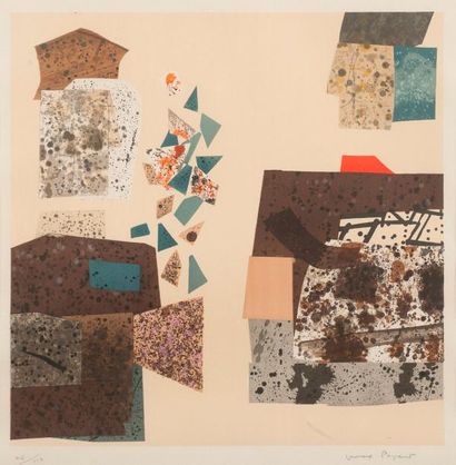 null Max PAPART (1911-1994) 

Composition abstraite 

Lithographie. 

Contresigné...