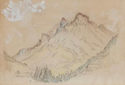 null Paul SIGNAC (1863-1935)

Paysage de montagne et chalet

Aquarelle

Timbre de...