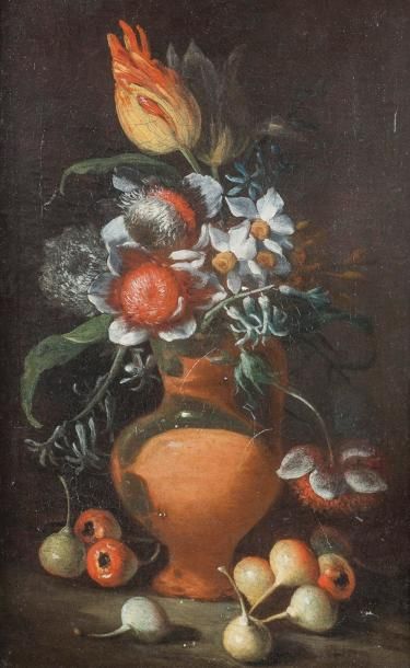 null Lucas FORTE 

(Naples entre 1600 et 1615 – avant 1670) 

Vase de fleurs avec...