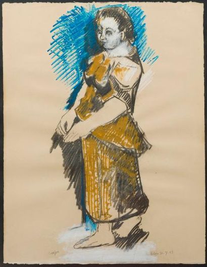 null Bernard LORJOU (1908-1986)

Portrait de femme

Technique mixte

Signé en bas...