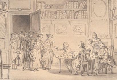 null Lot de quatre dessins

Ecole FRANCAISE de la fin du XVIIIème siècle, entourage...