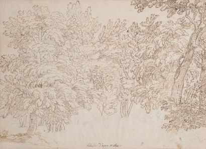 null Ecole FRANCAISE du XVIIème siècle, entourage du LORRAIN

Paysage aux arbres

Plume...