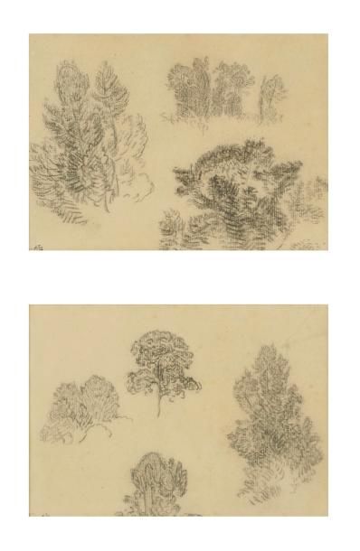 null Théodore FANTIN-LATOUR (1836 - 1904)

Etudes d’arbres

Deux dessins au fusain

Signés...