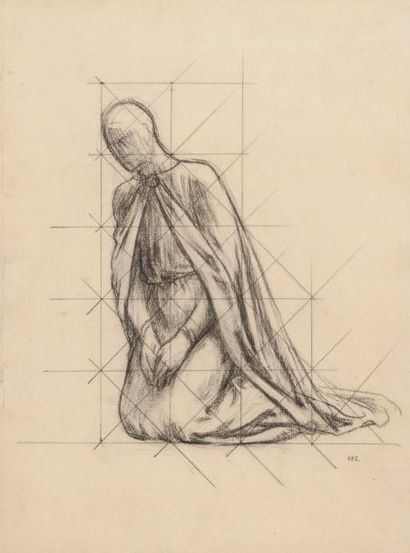 null Pierre PUVIS de CHAVANNES

(Lyon 1824 – Paris 1898)

Etude de figure agenouillée

Crayon...