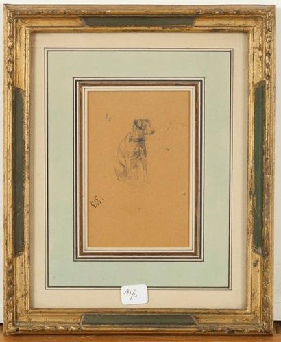 null Edouard DETAILLE (1848-1912)

Etude de chien assis

Mine de plomb

Cachet du...