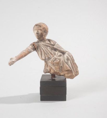 null Buste en terre cuite : Homme drapé à l’antique, un bras tendu. 

Ancien travail...