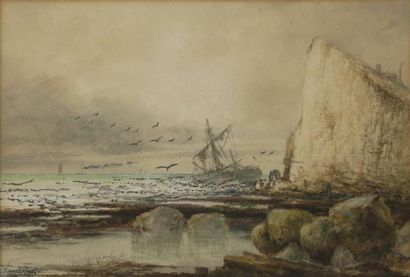 null Louis TIMMERMANS (1846-1910)

Le naufrage

Aquarelle

Signée en bas à gauche.

26,5...