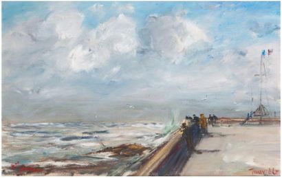 null Jean-Pierre JOUAN (né en 1943)

Trouville, la digue par grand vent

Peinture...