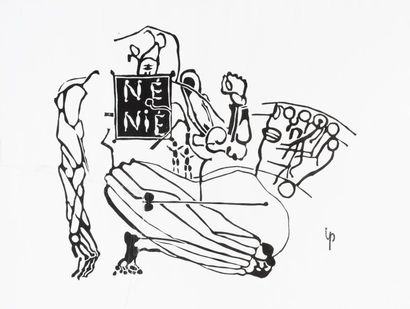  JEAN ROBERT IPOUSTEGUY (1920 – 2006) 
NENIE. 
Lithographie avec le monogramme dans...