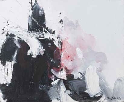 null Lao SHENG (né en 1946)

Composition en noir et blanc 

Acrylique sur toile,...