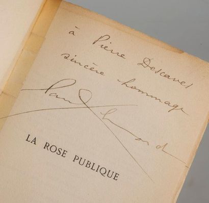 ELUARD. Paul. La Rose publique. Paris, Gallimard,...