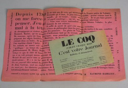 Le Coq. Revue. Numéro 1, mai 1920, Paris,...