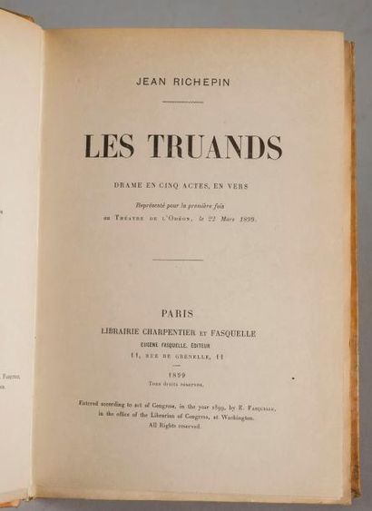 RICHEPIN. Jean. Les truands. Paris, Charpentier...