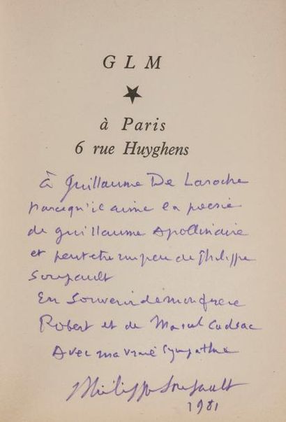 SOUPAULT. Philippe. Poésies complètes 1917-1937....