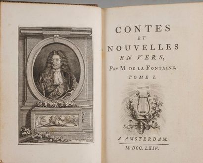 null LA FONTAINE. Jean de. Contes et nouvelles en vers… Amsterdam, 1764. 2 volumes...