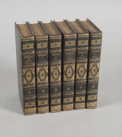 null SULLY. Mémoires du duc de Sully. Paris, Ledoux, 1822. 6 volumes in 8, demi-veau...