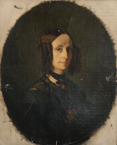 null Jean-Baptiste Ange TISSIER (1814-1876)

Portrait de femme

Toile à vue ovale....